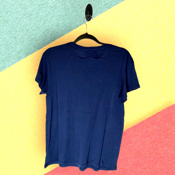 Free People Minimalist Basic Navy Small T-Shirt Sandrine Rose Virgin Label NEW - Picture 3 of 8